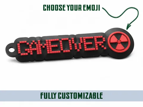 Customizable Keychain Text & Emoji