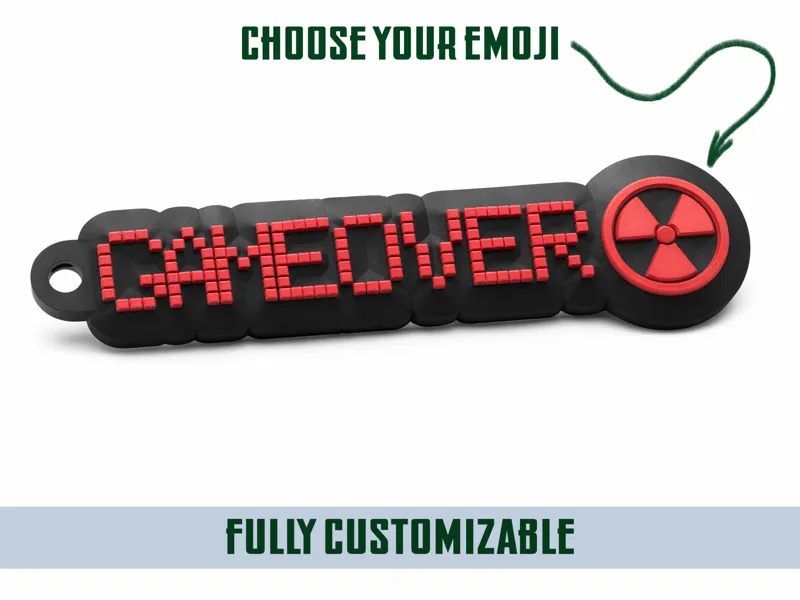 Customizable Keychain Text & Emoji