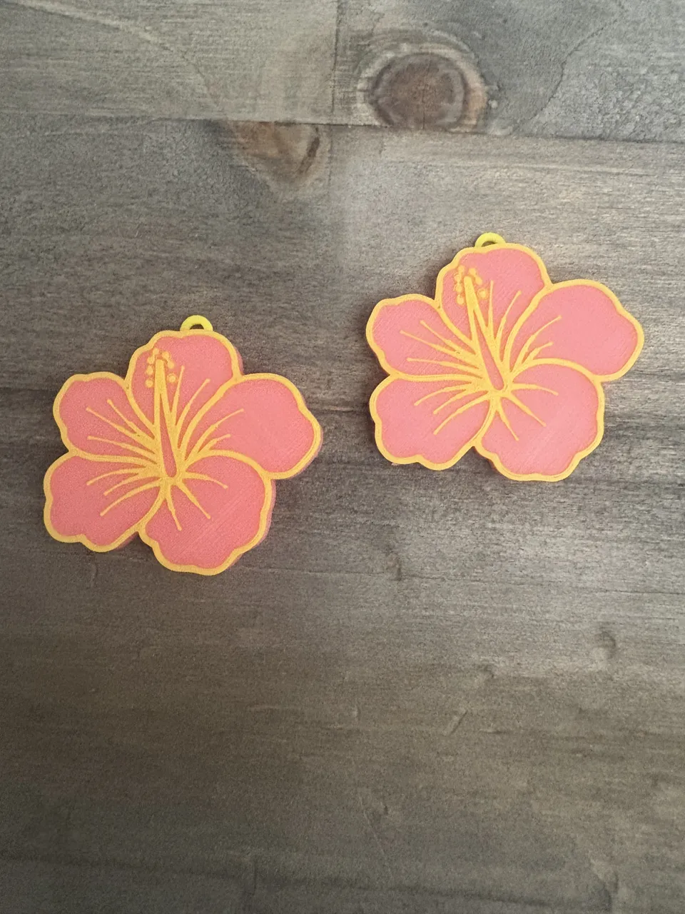 Hibiscus Flower Drop Earring view 2