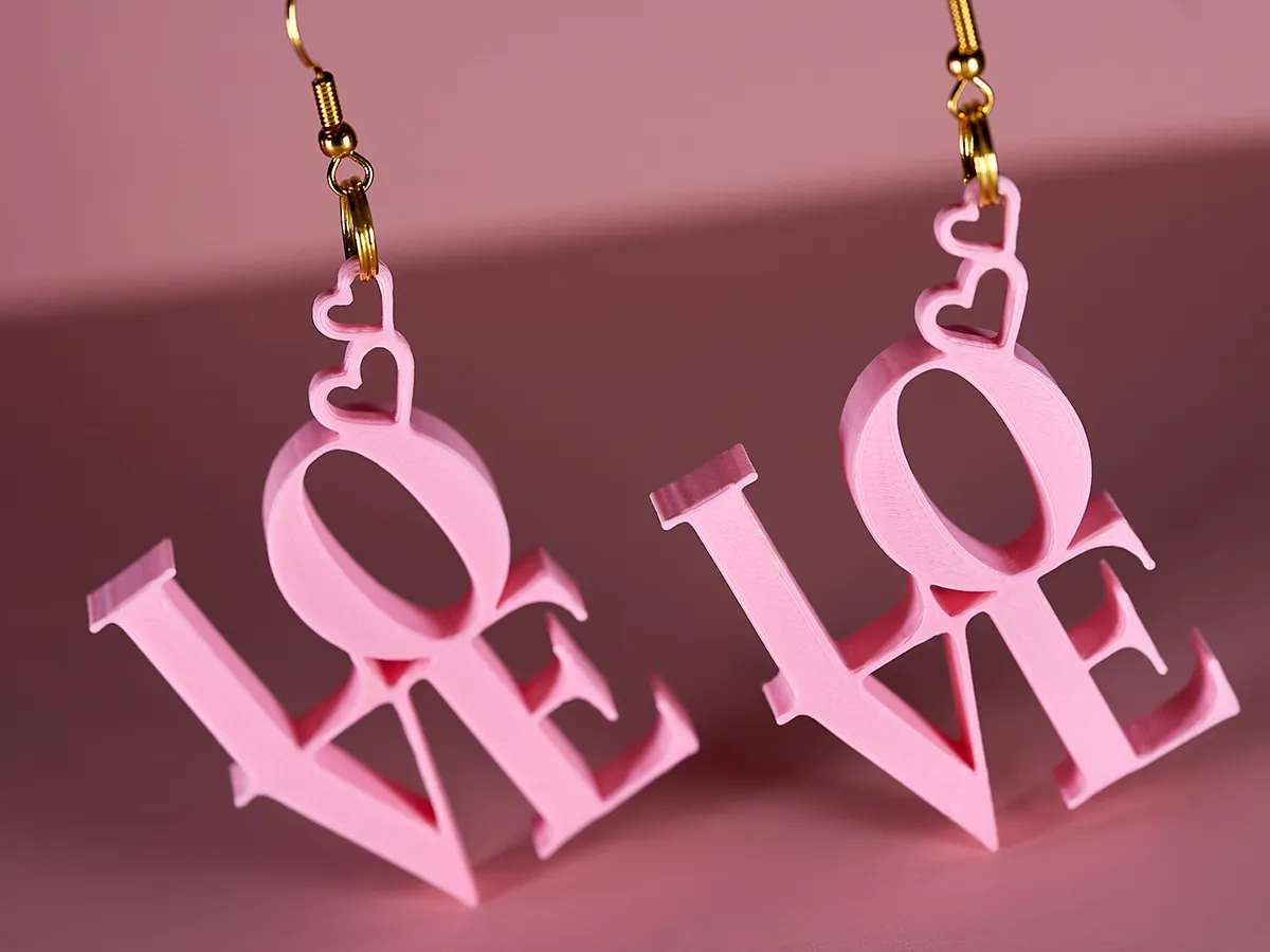 LOVE Earrings view 3