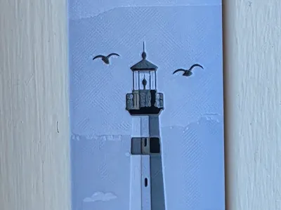 Lighthouse Bookmark (Monochrome)