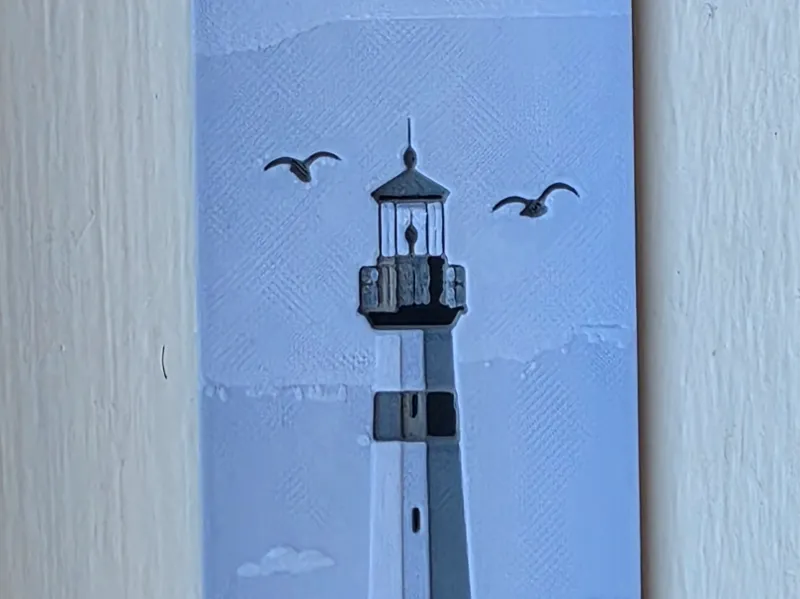 Lighthouse Bookmark (Monochrome)