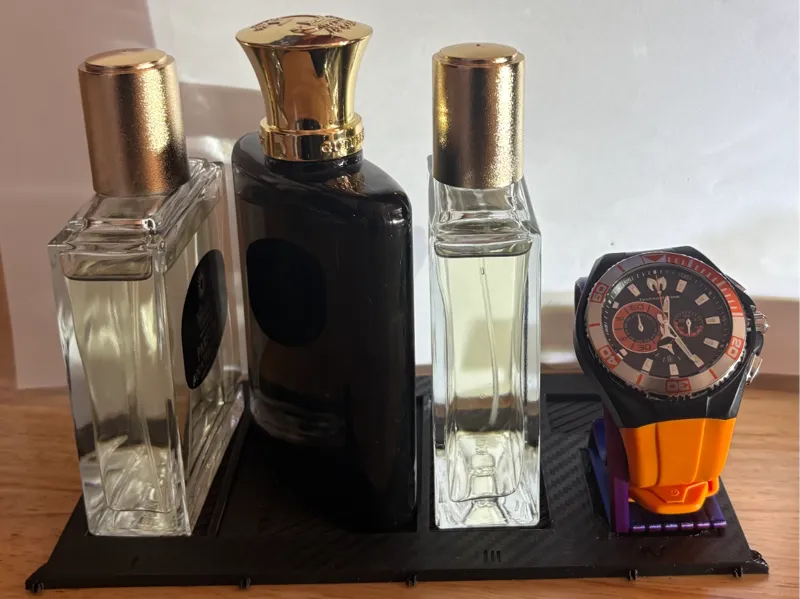 Desk Organizer W Watch Stand/Pencil Holder