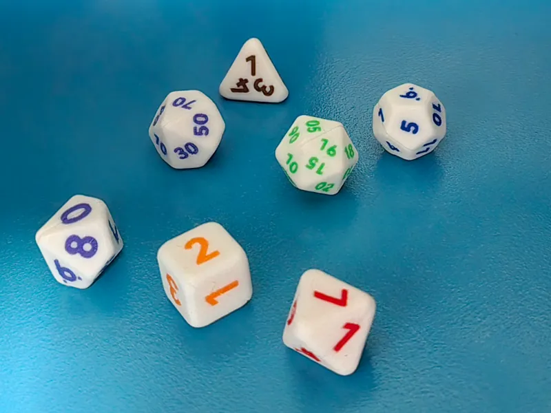 Dice & Marble - Solid, Split (tabbed or magnetic)