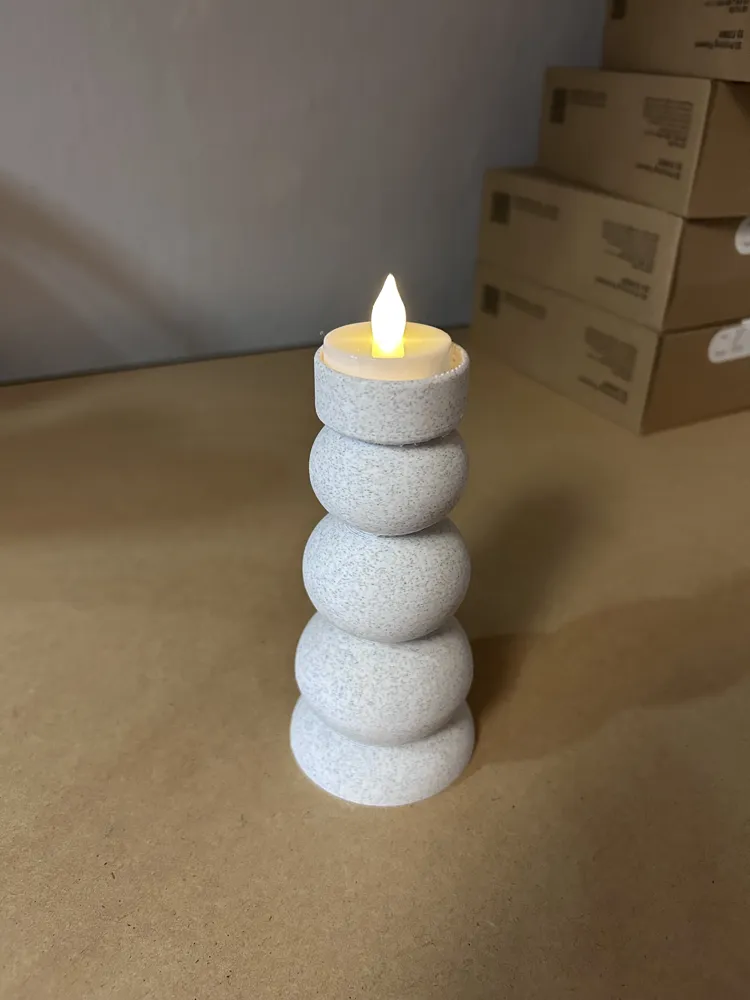 Modern tealight candle holder - Free 3D Print Model - MakerWorld