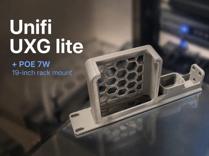 Unifi UXG Lite + POE 7W - 19-inch Rack Mount