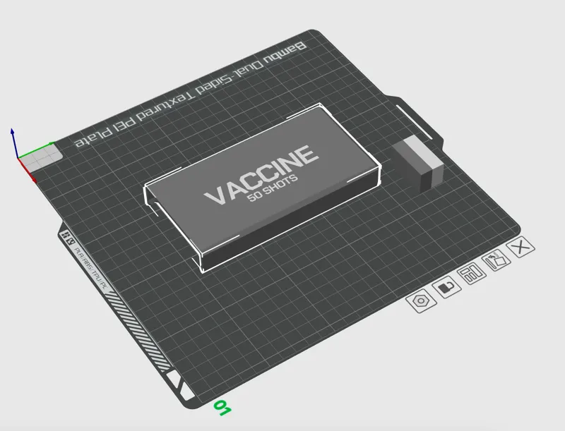 VACCINE 50 SHOTS LID FOR AMMO BOX