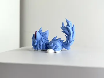 Modelo para impresión 3D: Ice cat flexi toy aritculated cat — vista de referencia 5