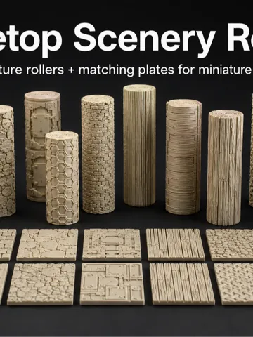 Escenografía en miniatura: Texture Rollers + Plates – Part 7/7 — vista de referencia 2
