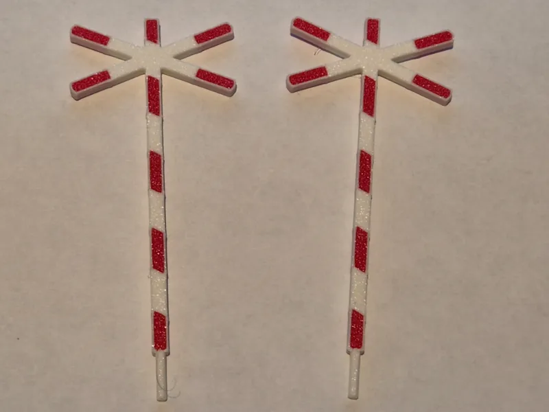 Train crossing cake topper