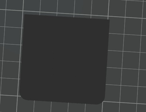 Miniatura 3 do modelo 3D square 50x50mm (rounded edges)