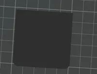 half rounded half normal edges 50x50x3mm
