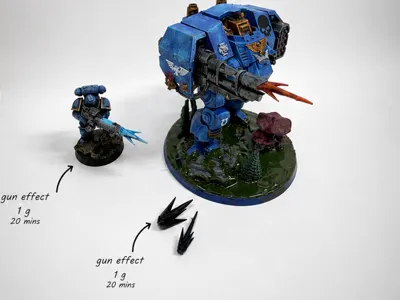 WH gun effect for your miniatures and vehicles 
