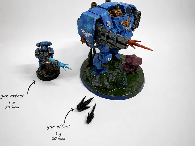 WH gun effect for your miniatures and vehicles 