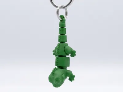 Flexi Iguana Keychain