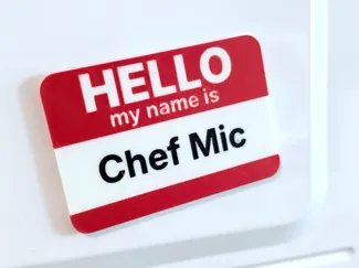 Chef Mic Name Tag 冰箱贴