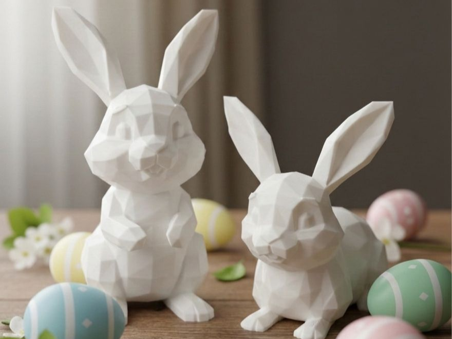 Low-Poly Osterhase