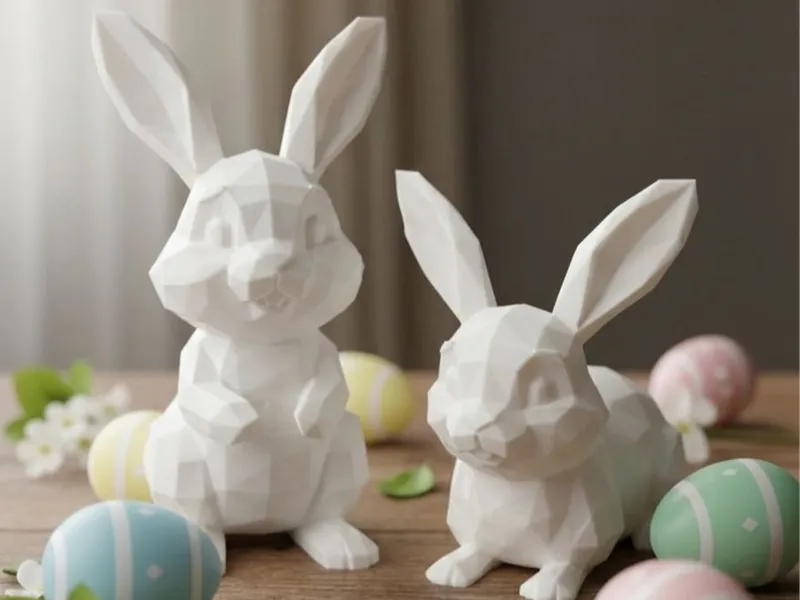 Low-Poly Osterhase