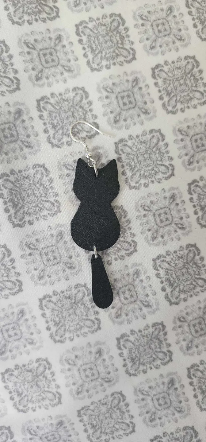 Cat Earrings 2 piece set view 2