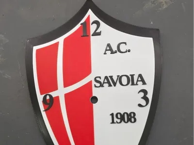 Savoia 1908 editable football wall clock