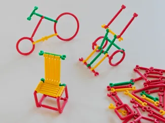 Snap-Fit Stick Model Construction kit for kids