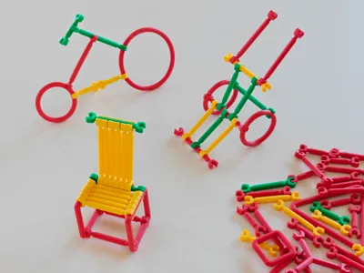 Snap-Fit Stick Model Construction kit for kids