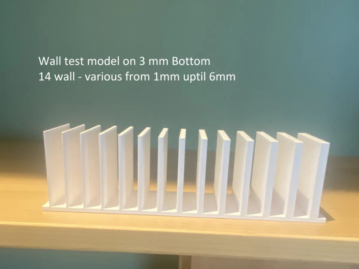 Test model - Different walls on 3 mm plate - Free 3D Print Model ...
