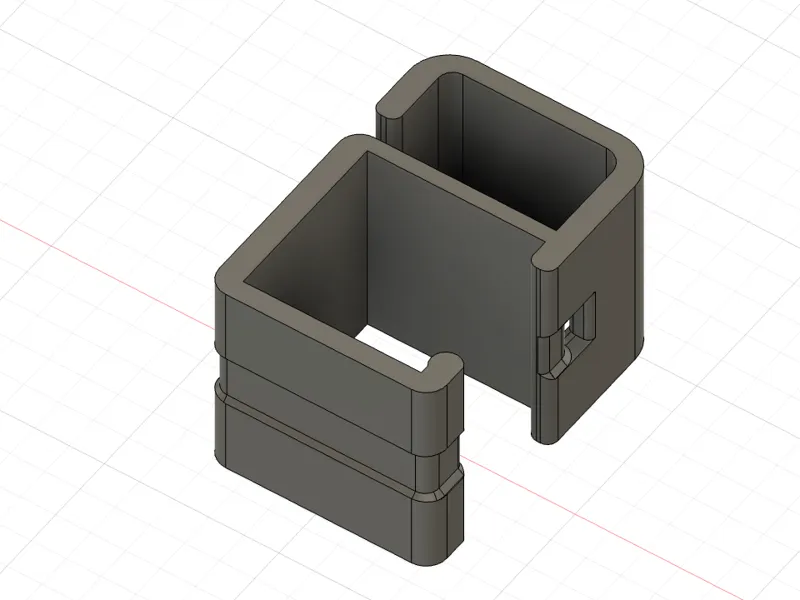 1 inch square cable management clip