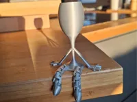 Verre à vin flexi articulé avec jambes — photo 2