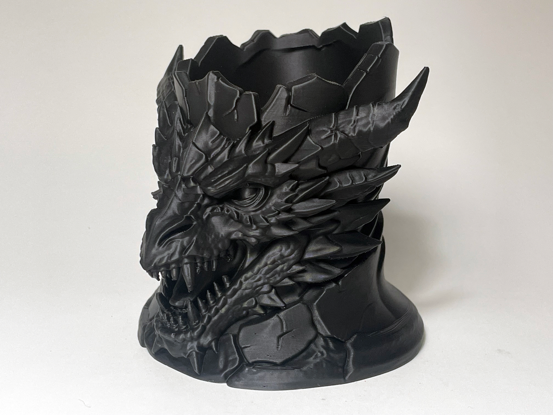 Dragon Fantasy Pen Holder, Planter & Desk Catchall — free 3D print STL file