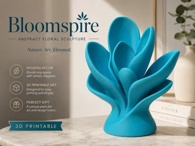 Bloomspire – Abstract Flower Sculpture - Modern