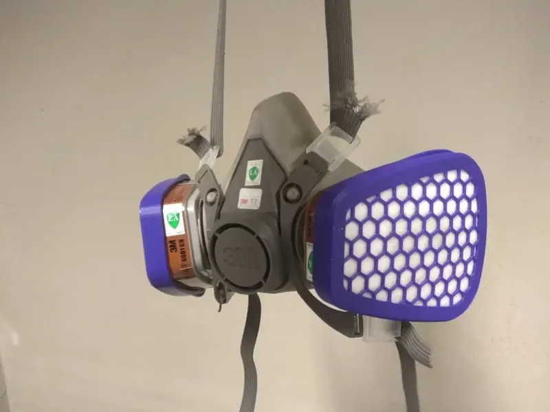 Dust filter cover for 3M mask