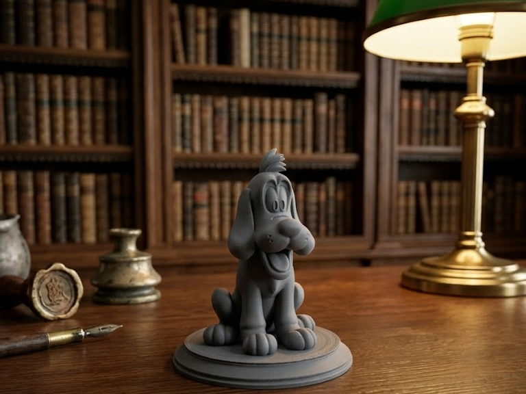 Miniatura  di Pluto noto personaggio dei fumetti.