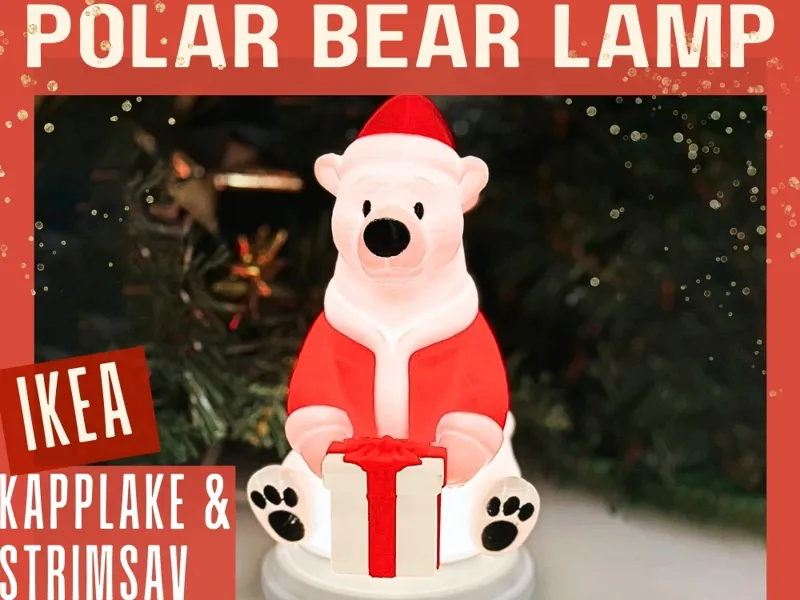 Polar Bear Christmas Lamp