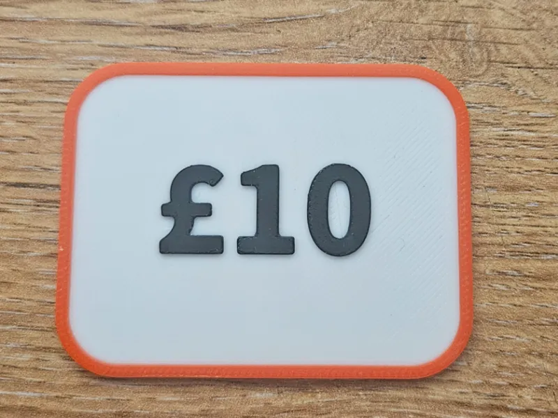£10 Price Tag