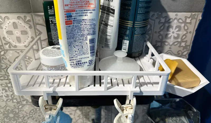 Shower shelves