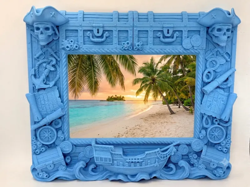 Pirate Photo Frame 10x15 / Nautical Decor