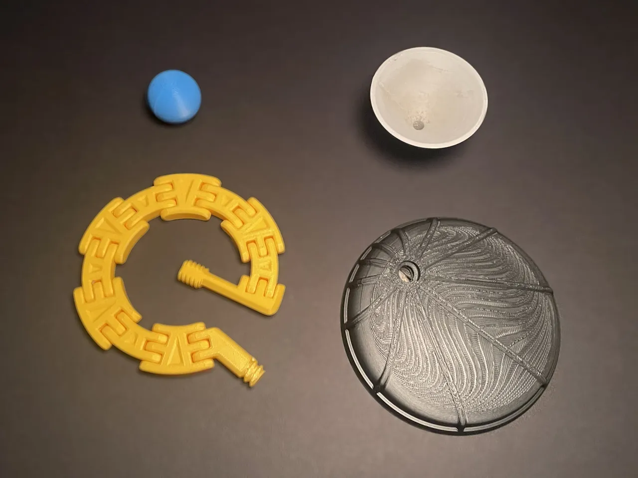 Fixed-Center Kinetic Sculpture | Floating Ball view 3