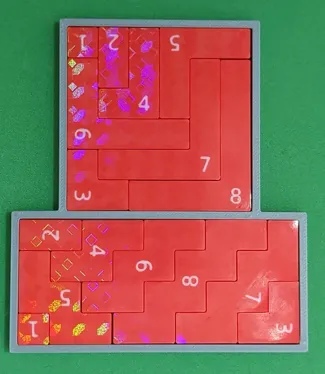 Arithmetic polyomino tiling (1+2+...+8=9x4=6^2)