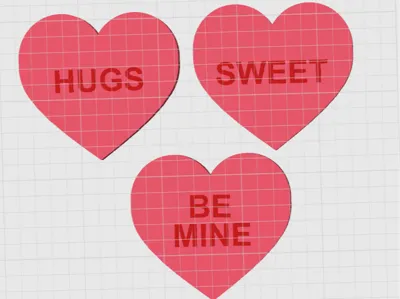 Brick Heart Wreathes for Valentine's Day editable