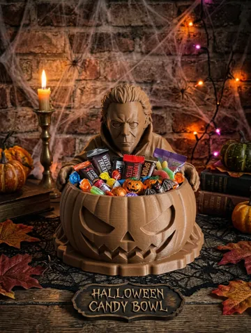 Accesorio de iluminación decorativa: Michael Myers Halloween Candy - Keys Bowl — vista de referencia 2