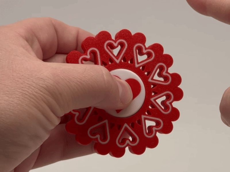 Heart Fidget Spinner #2