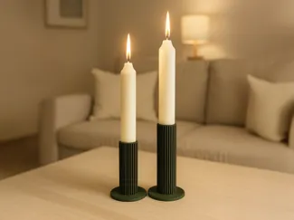 Modern Candleholder Japandi Duo