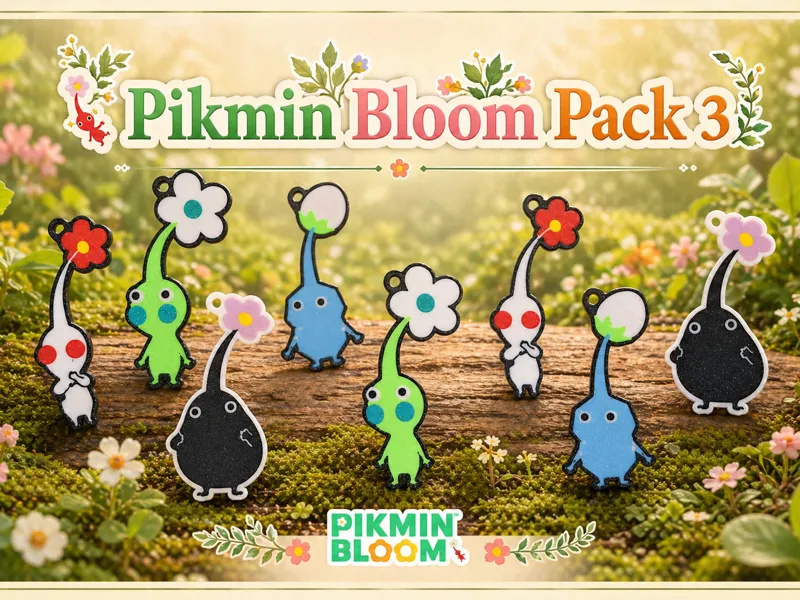 Pikmin Bloom Keychain Pack3