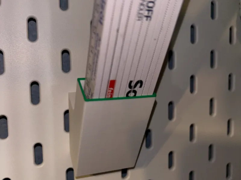IKEA Skadis folding ruler holder