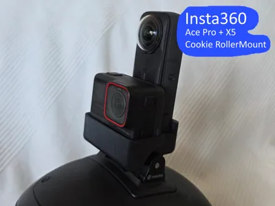 Insta360 AcePro + X5 Cookie RollerMount