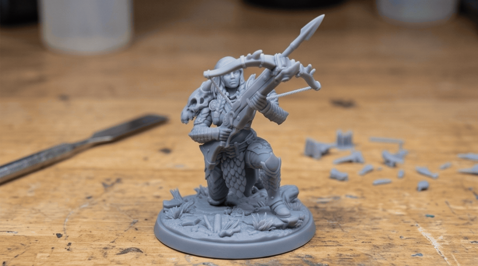 Dragon Hunter Crossbowman | RPG Mini 3D model