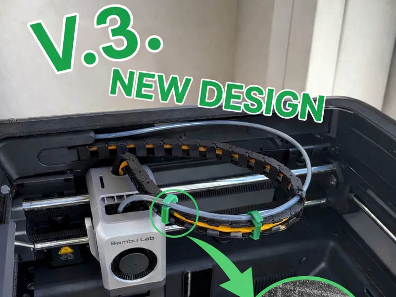 Bambu Lab P2S PTFE Chain Clip – New Design