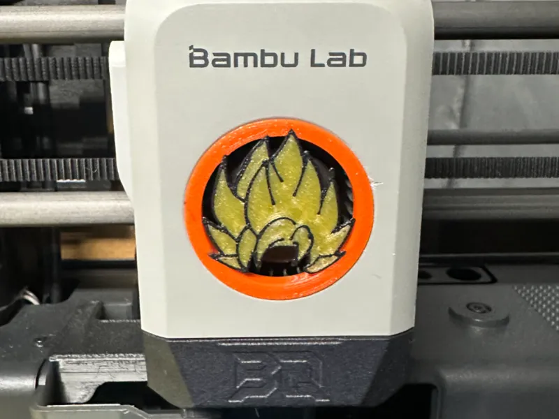 P1P/P1S Fan cover, SSJ Goku hair!