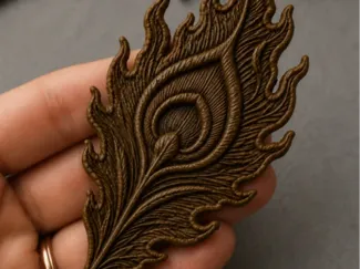 Peacock feather